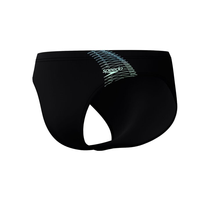 Speedo MEDLEY LOGO 7C BRIEF BLA/GRN