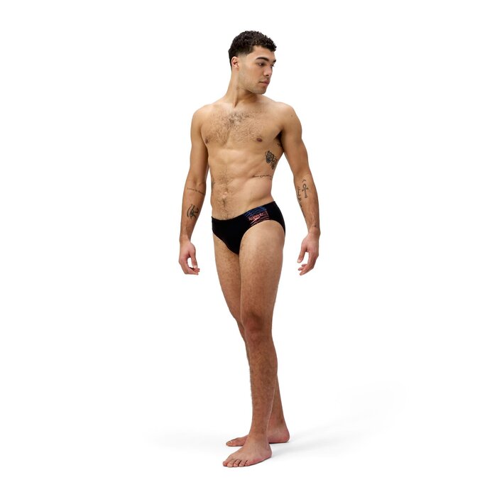 Speedo MEDLEY LOGO 7C BRIEF BLA/ORA