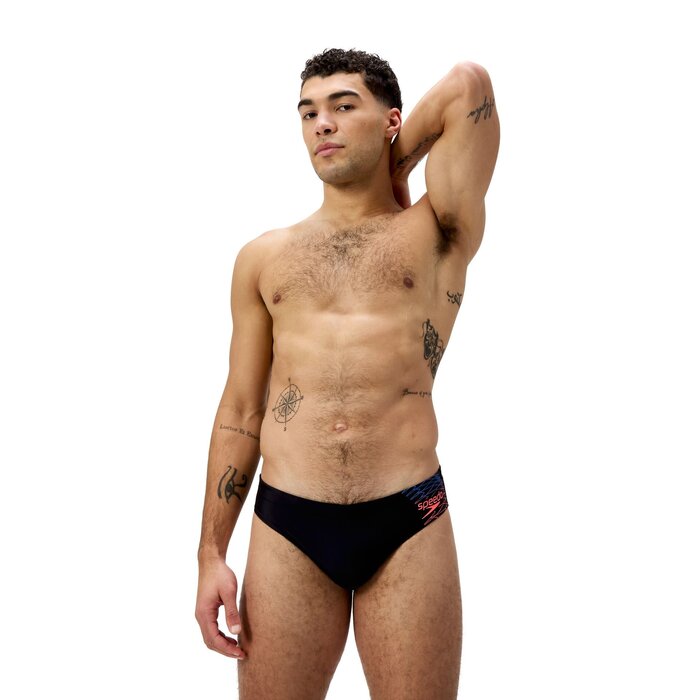 Speedo MEDLEY LOGO 7C BRIEF BLA/ORA