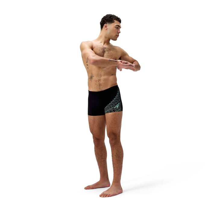 Speedo MEDLEY LOGO AQSH BLA/GRN