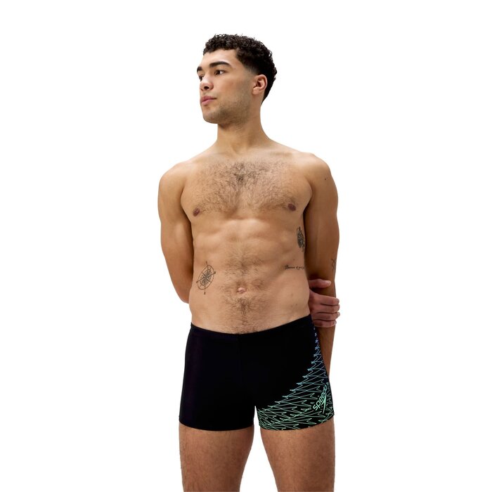 Speedo MEDLEY LOGO AQSH BLA/GRN