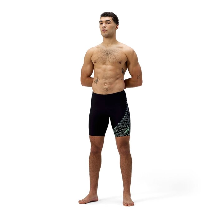 Speedo MEDLEY LOGO JAM BLA/GRN