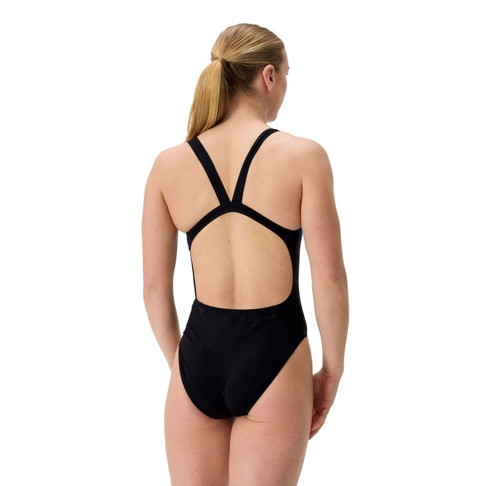Speedo END+ FL PLACEM PRINT LEADERBACK BLA/PIN