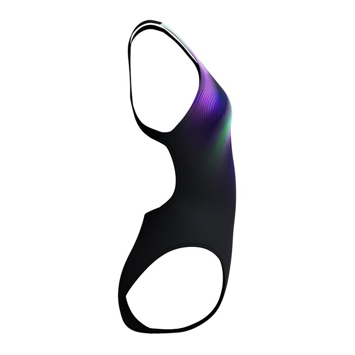 Speedo END+ FL PLACEM PRINT POWERB BLA/PUR