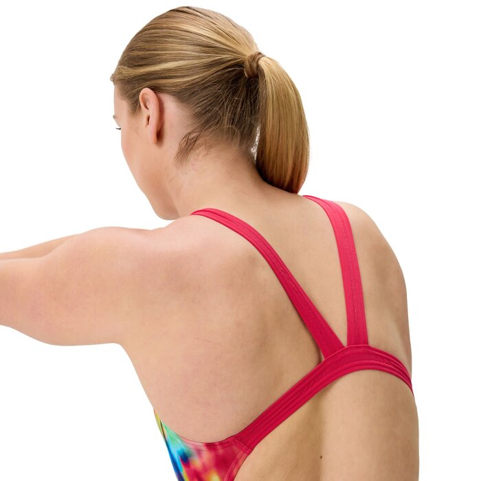 Speedo ECO+ FL PRINT LEADERB RED/YEL