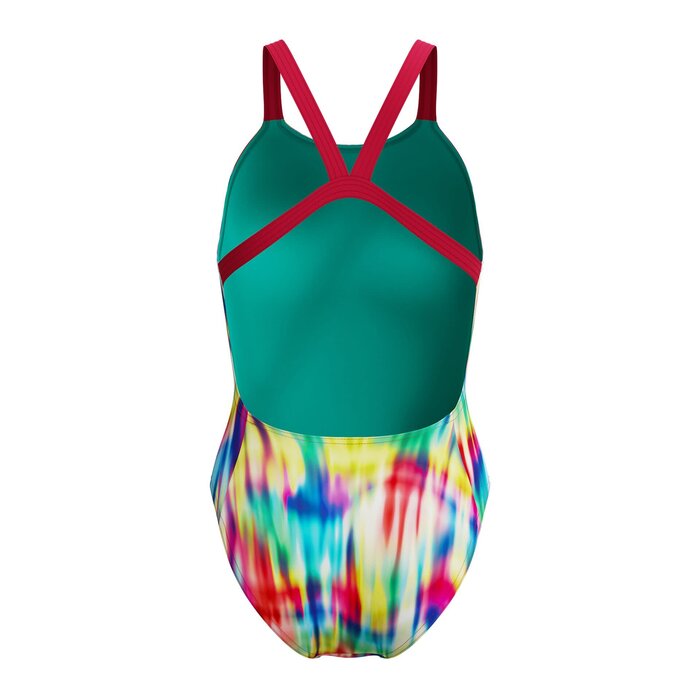 Speedo END+ FL PRINT LEADERB RED/YEL