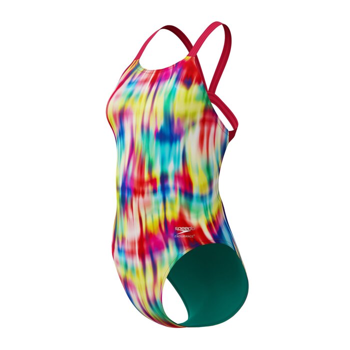 Speedo END+ FL PRINT LEADERB RED/YEL