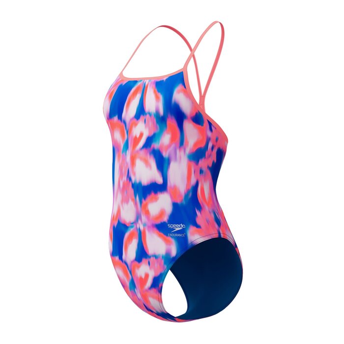 Speedo END+ FL PRINT TURNB BLU/ORA