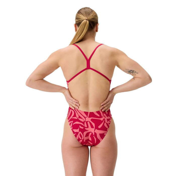 Speedo ECO+ FL PRINT V-BACK 2.0 RED/ORA