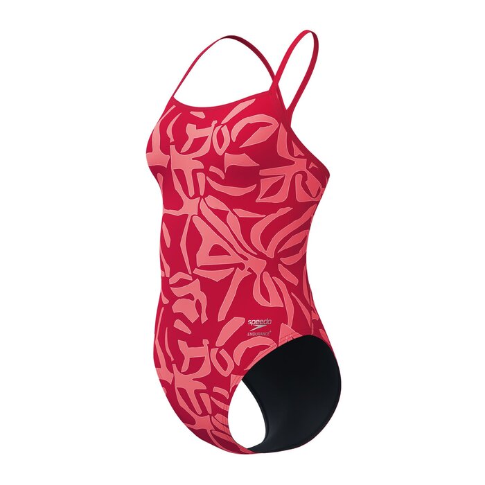 Speedo ECO+ FL PRINT V-BACK 2.0 RED/ORA