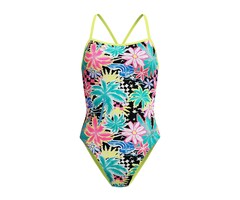 Speedo END+ FL PRINT V-BACK 2.0 YEL/GRN