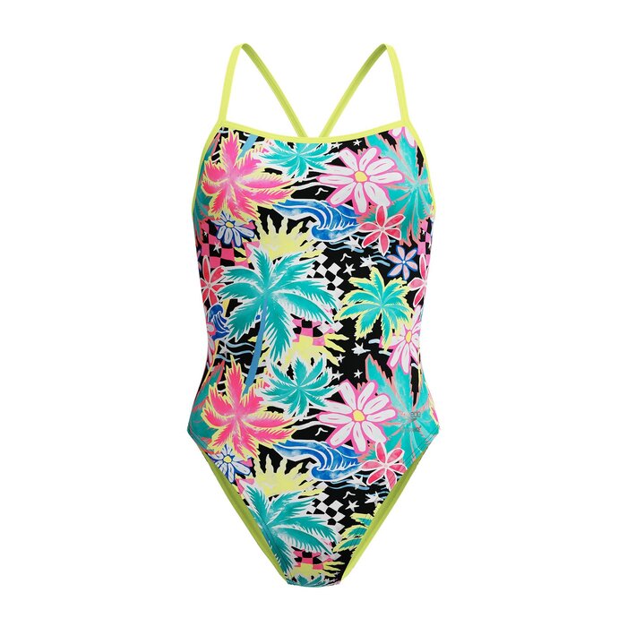 Speedo ECO+ FL PRINT V-BACK 2.0 YEL/GRN