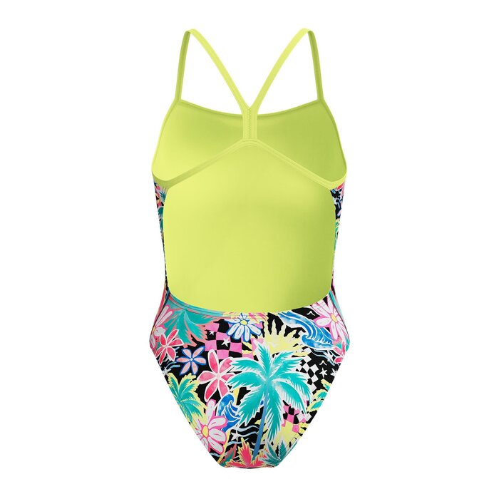 Speedo ECO+ FL PRINT V-BACK 2.0 YEL/GRN