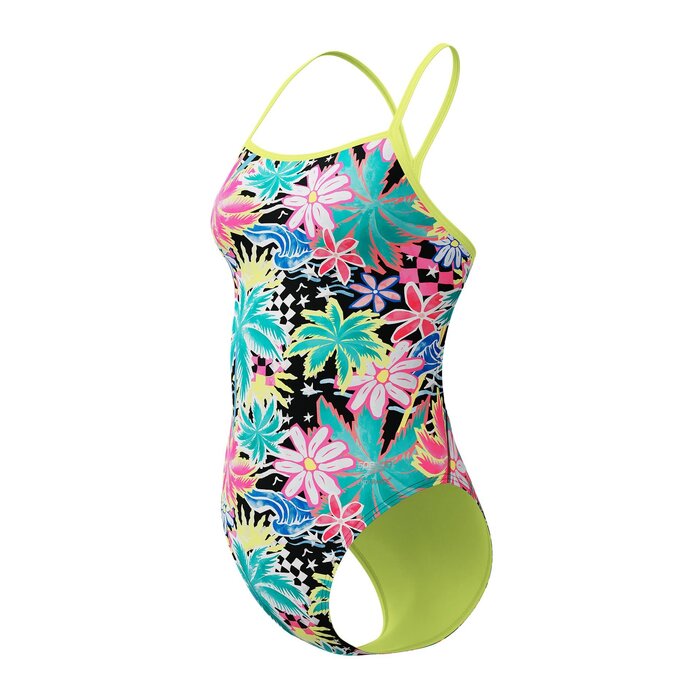Speedo ECO+ FL PRINT V-BACK 2.0 YEL/GRN