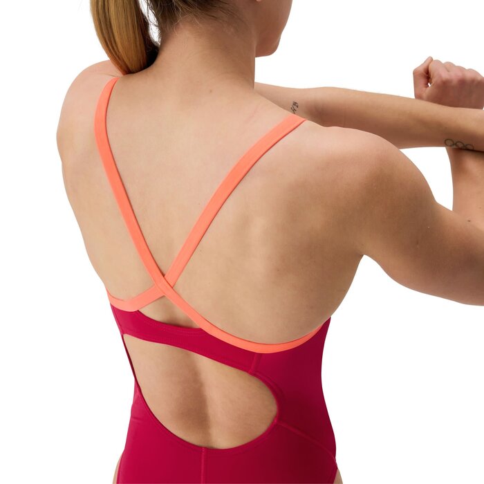 Speedo END+ FL SOLID FLYBACK 2.0 RED/ORA