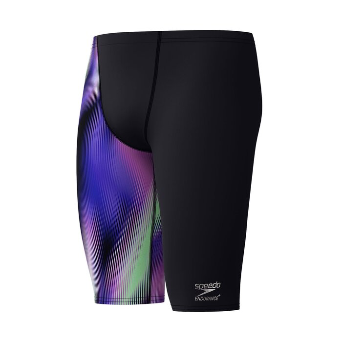 Speedo END+ ML ONE-LEG PRINT JAM BLA/PUR