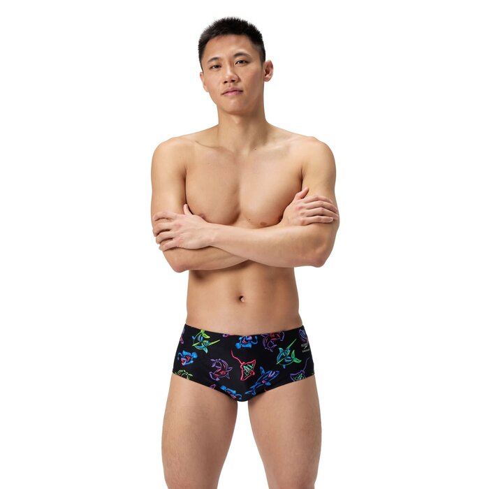 Speedo END+ ML PRINT 13.5CM BRIEF BLA/YEL