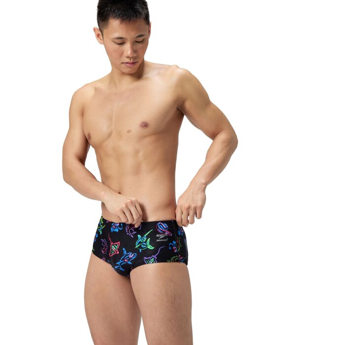 Speedo END+ ML PRINT 13.5CM BRIEF BLA/YEL