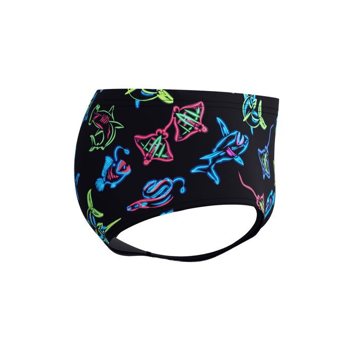 Speedo END+ ML PRINT 13.5CM BRIEF BLA/YEL
