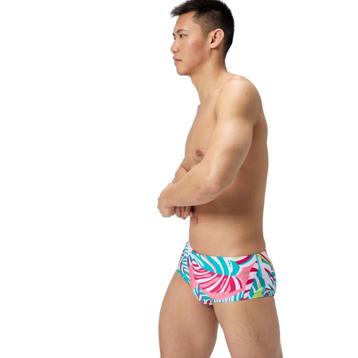 Speedo END+ ML PRINT 13.5CM BRIEF GRN/PIN