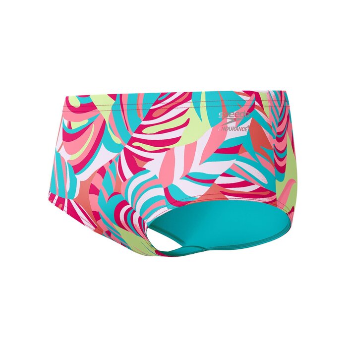 Speedo END+ ML PRINT 13.5CM BRIEF GRN/PIN