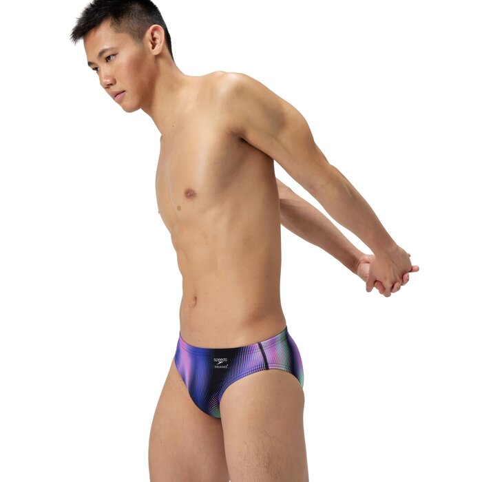 Speedo END+ ML PRINT BRIEF BLU/PUR