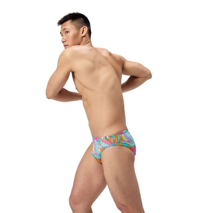 Speedo ECO+ ML PRINT BRIEF GRN/BLU