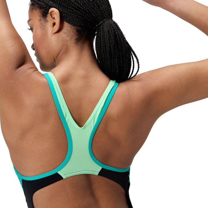 Speedo END+ PLACEM LANEBACK BLA/GRN