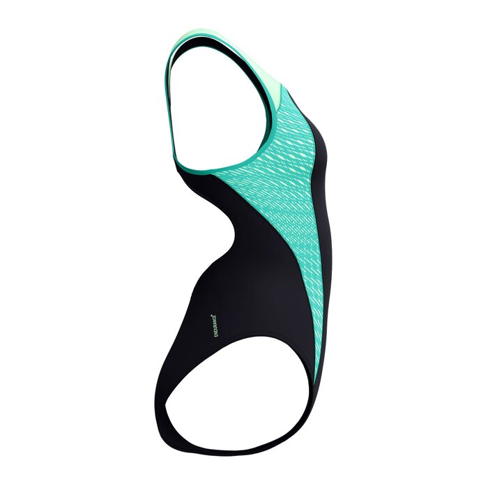 Speedo END+ PLACEM LANEBACK BLA/GRN