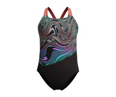 Speedo ECO+ PRINT PLACEM POWERB BLA/RED