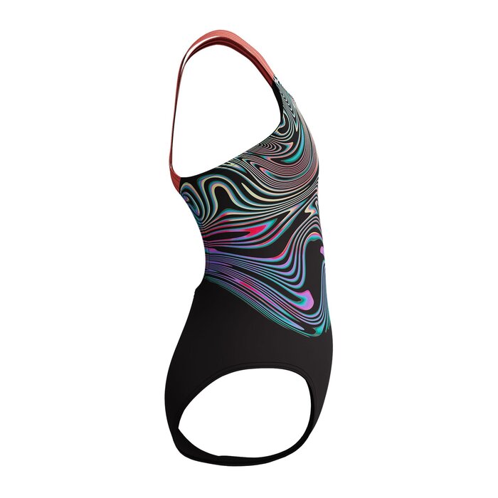 Speedo END+ PRINT PLACEM POWERB BLA/RED