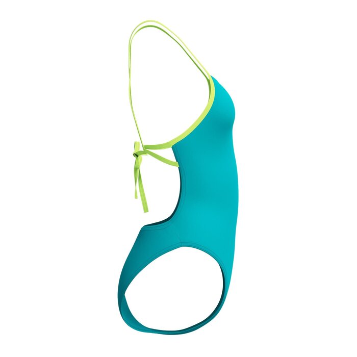 Speedo ECO+ SOLID TIE-BACK 1P GRN/YEL
