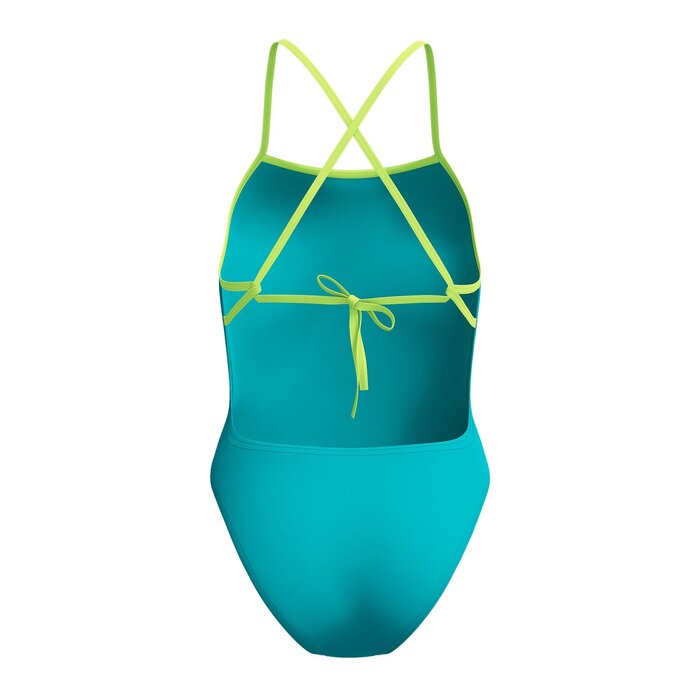Speedo ECO+ SOLID TIE-BACK 1P GRN/YEL