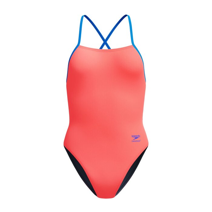 Speedo END+ SOLID TIE-BACK 1P ORA/BLU