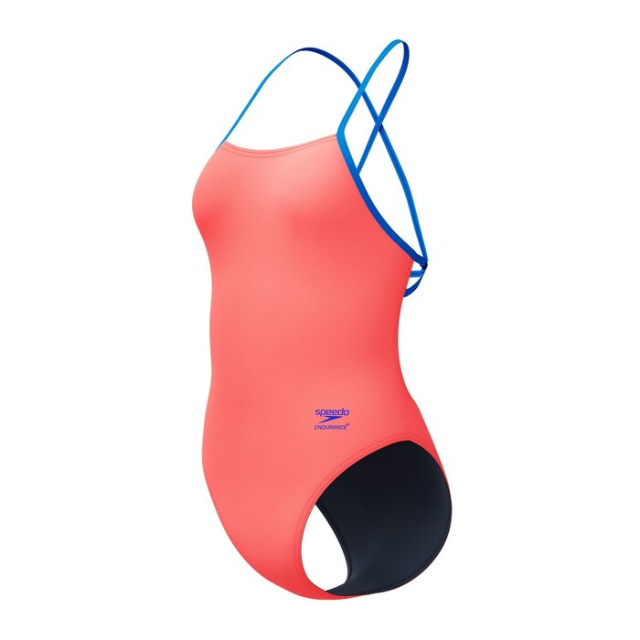 Speedo END+ SOLID TIE-BACK 1P ORA/BLU