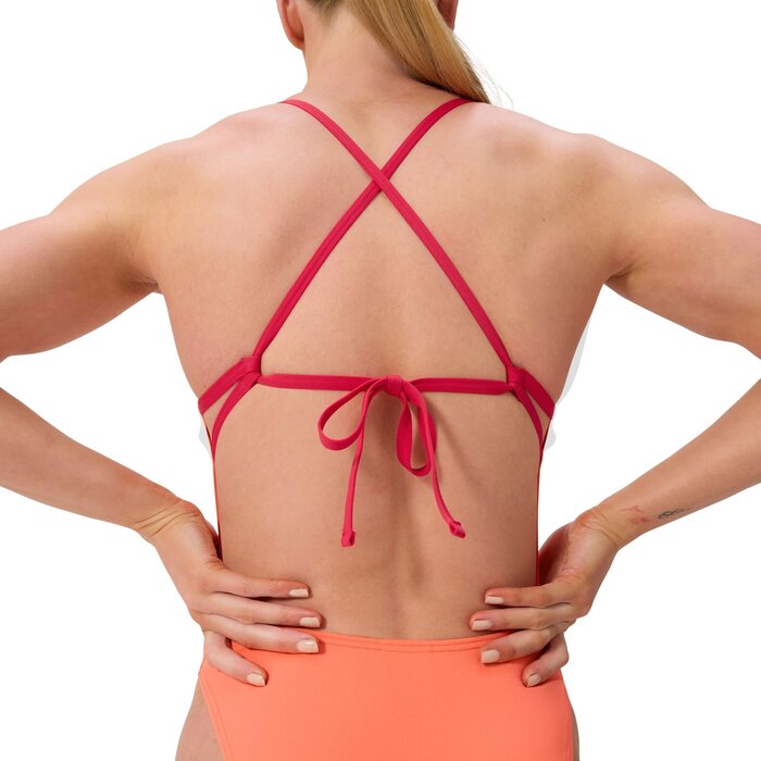 Speedo END+ SOLID TIE-BACK 1P ORA/RED