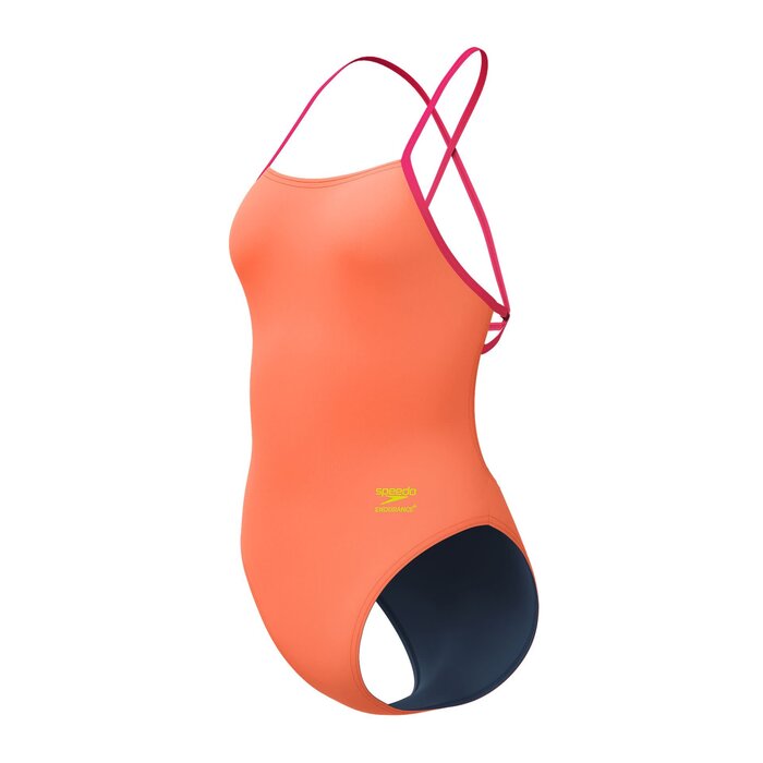 Speedo END+ SOLID TIE-BACK 1P ORA/RED