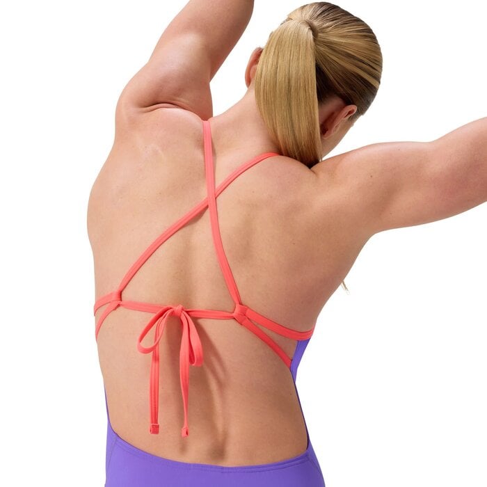 Speedo END+ SOLID TIE-BACK 1P PUR/ORA