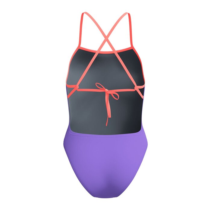 Speedo END+ SOLID TIE-BACK 1P PUR/ORA