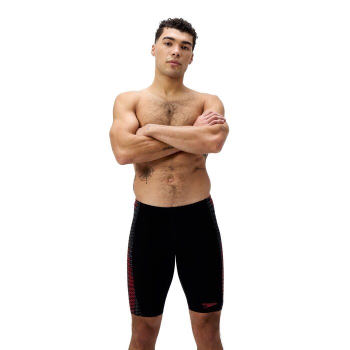 Speedo END+ TECH PANEL JAM BLA/RED