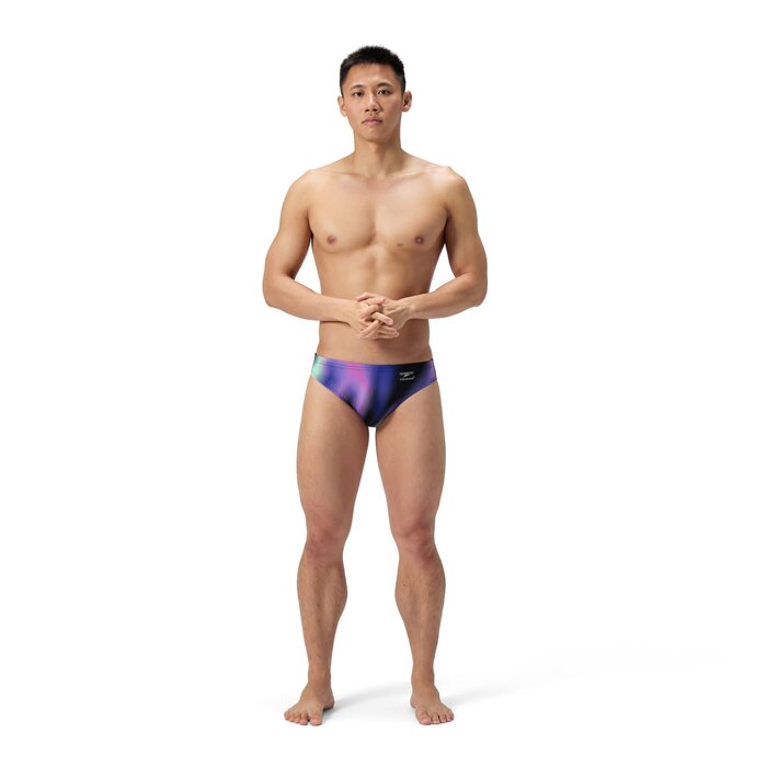 Speedo END+ ML PRINT BRIEF BLU/PUR