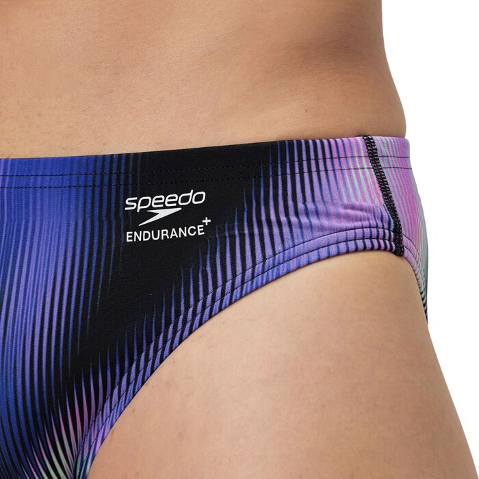 Speedo END+ ML PRINT BRIEF BLU/PUR