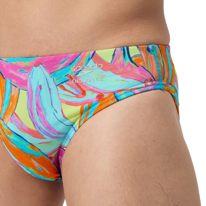 Speedo ECO+ ML PRINT BRIEF GRN/BLU