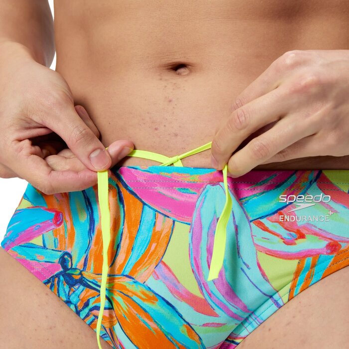 Speedo ECO+ ML PRINT BRIEF GRN/BLU