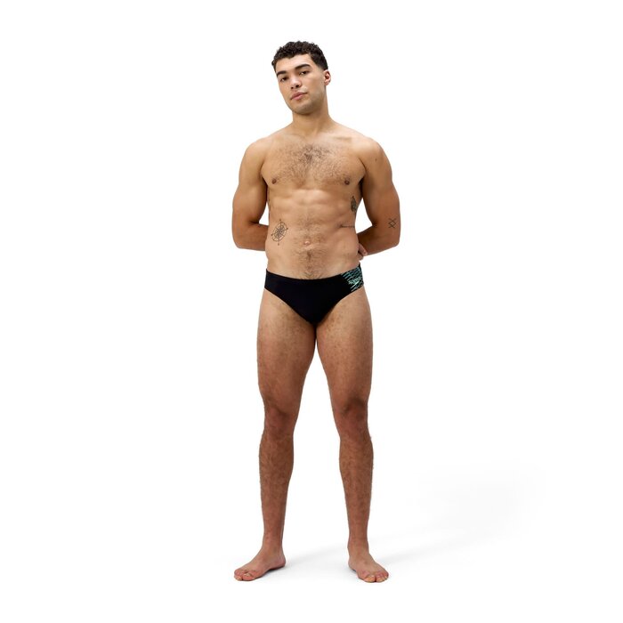 Speedo MEDLEY LOGO 7C BRIEF BLA/GRN