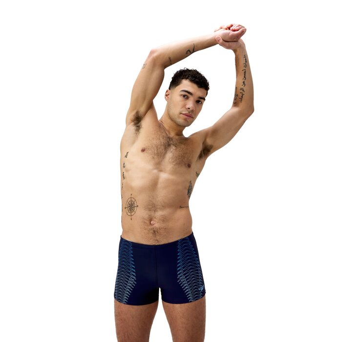 Speedo DUO LOGO PRINT AQSH NAV/BLU