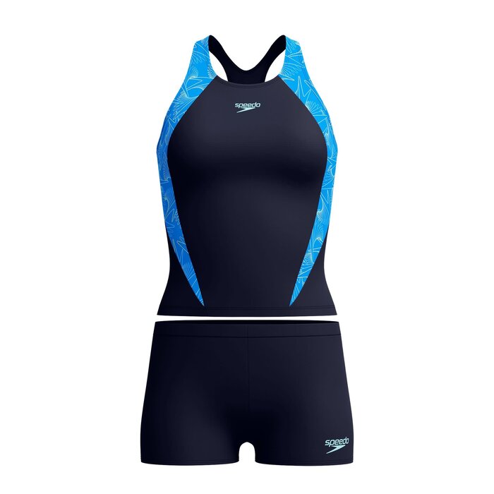 Speedo END+ HYPERBOOM TANKINI NAV/BLU