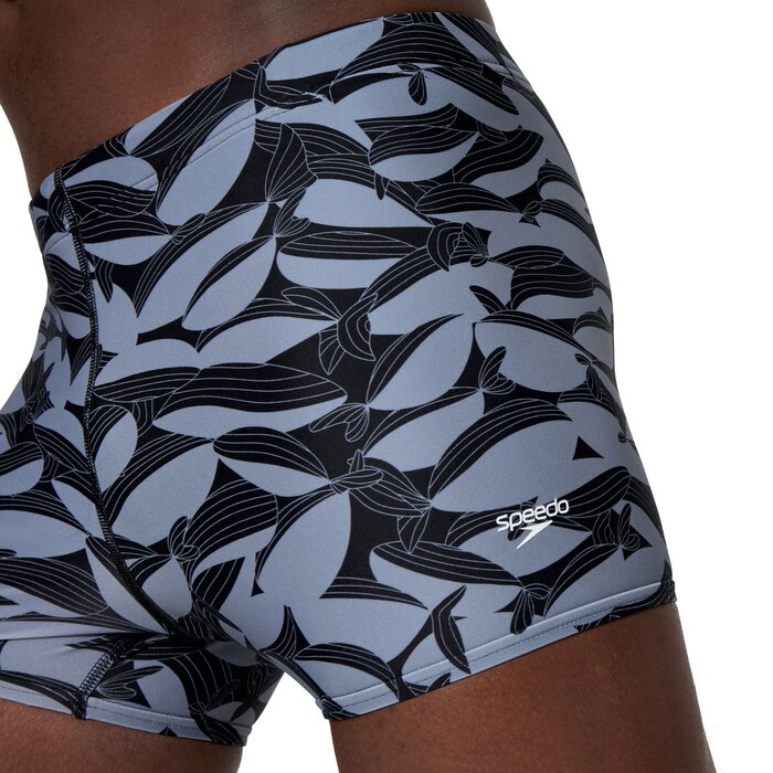 Speedo PRINT BEACHSTAR SQUARE LEG BLA/GRE