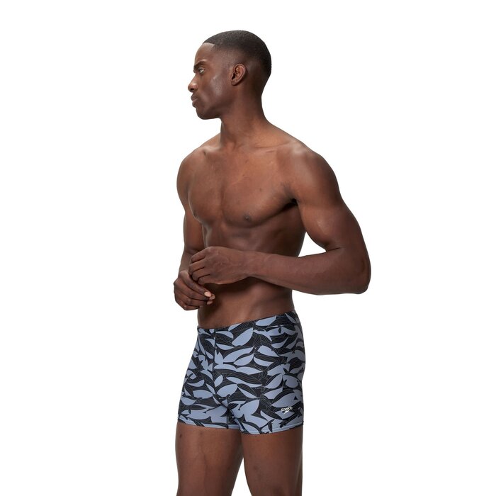 Speedo PRINT BEACHSTAR SQUARE LEG BLA/GRE