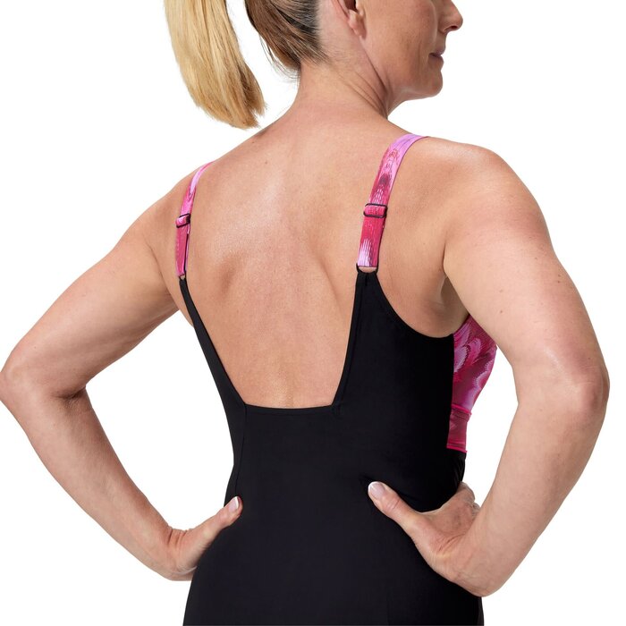 Speedo PRINT CONTOUR ECLIPSE 1P BLA/PIN